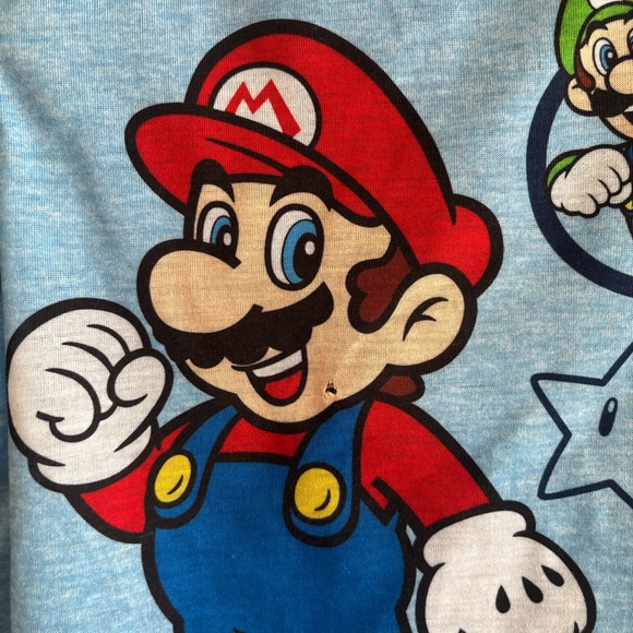 🎮 SUPER MARIO 🎮 Pajama Set NWT - 3-Piece Set Super Mario, Luigi, Yoshi - Picture 4 of 5